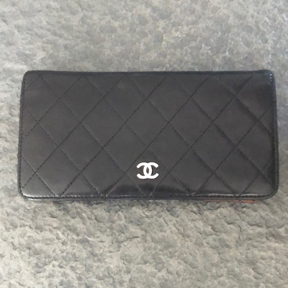 Chanel pre owned Classic Black Wallet